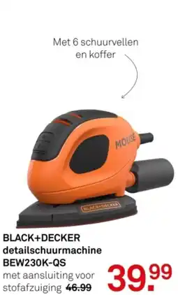 Karwei BLACK+DECKER detailschuurmachine BEW230K-QS aanbieding