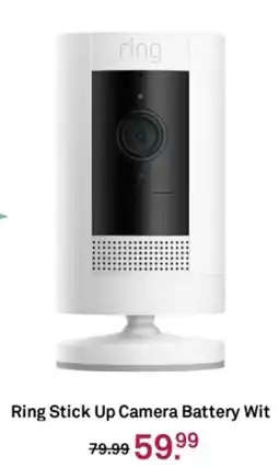 Karwei Ring Stick Up Camera Battery Wit aanbieding