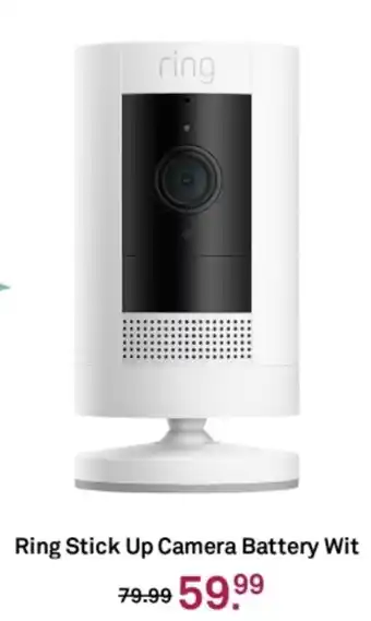 Karwei Ring Stick Up Camera Battery Wit aanbieding