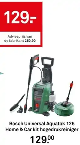 Karwei Bosch Universal Aquatak 125 Home & Car kit hogedrukreiniger aanbieding