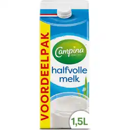 Albert Heijn Campina Halfvolle melk voordeelverpakking aanbieding