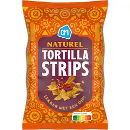 Albert Heijn AH Knapperige tortilla strips naturel aanbieding