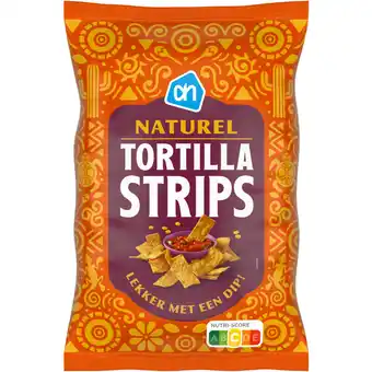 Albert Heijn AH Knapperige tortilla strips naturel aanbieding