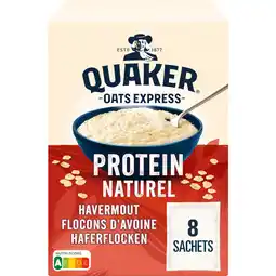 Albert Heijn Quaker Oats express protein naturel aanbieding