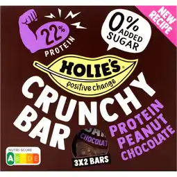 Albert Heijn Holie's Crunchy bar protein peanut chocolate aanbieding