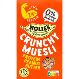 Albert Heijn Holie's Crunchy muesli protein peanut butter aanbieding