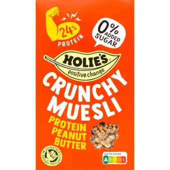 Albert Heijn Holie's Crunchy muesli protein peanut butter aanbieding