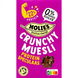 Albert Heijn Holie's Crunchy muesli protein speculaas aanbieding