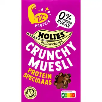 Albert Heijn Holie's Crunchy muesli protein speculaas aanbieding