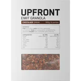Albert Heijn Upfront Eiwit granola chocolade smaak aanbieding