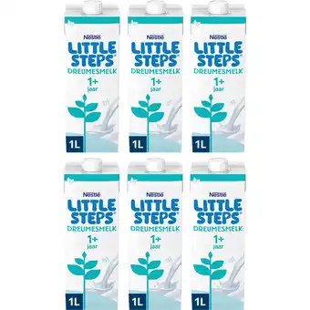 Albert Heijn Nestlé Little steps dreumesmelk 1+ 6-pack aanbieding