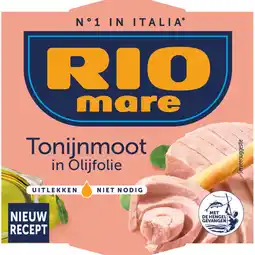 Albert Heijn Rio Mare Tonijnmoot in olijfolie aanbieding