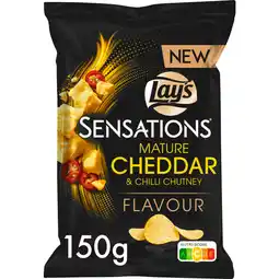 Albert Heijn Lay's Sensations mature cheddar & chilli aanbieding