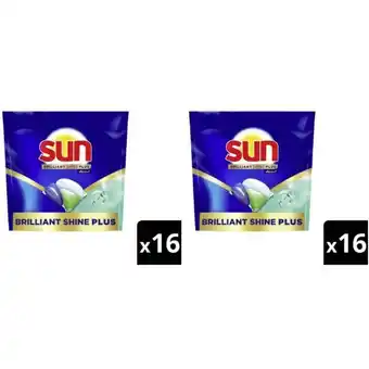 Albert Heijn Sun Brilliant Shine Vaatwascapsules 2-pack aanbieding