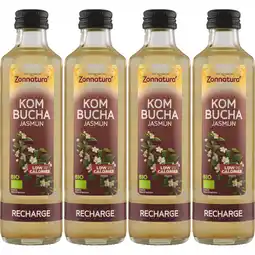 Albert Heijn Zonnatura Kombucha jasmijn 4-pack aanbieding