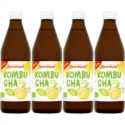 Albert Heijn Zonnatura Kombucha gember 4-pack aanbieding