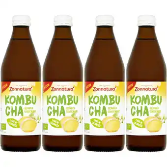 Albert Heijn Zonnatura Kombucha gember 4-pack aanbieding