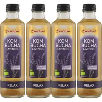 Albert Heijn Zonnatura Kombucha lavendel 4-pack aanbieding