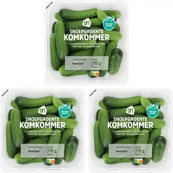Albert Heijn AH Snoepgroente komkommer 3-pack aanbieding