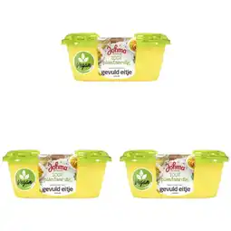 Albert Heijn Johma 100% plantaardig gevulde eitje 3-pack aanbieding