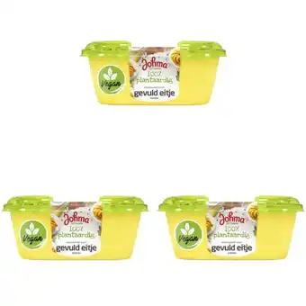 Albert Heijn Johma 100% plantaardig gevulde eitje 3-pack aanbieding