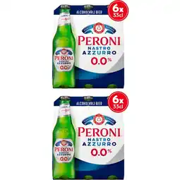 Albert Heijn Peroni Nastro azzurro Italiaans 0.0% 12-pack aanbieding