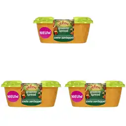 Albert Heijn Johma Groentespread zoete aardappel 3-pack aanbieding