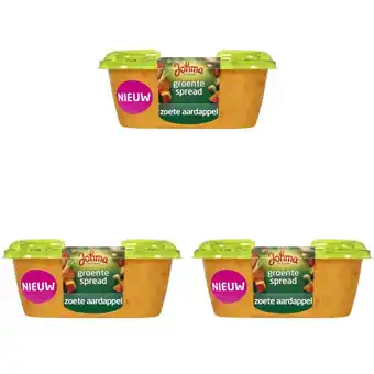 Albert Heijn Johma Groentespread zoete aardappel 3-pack aanbieding