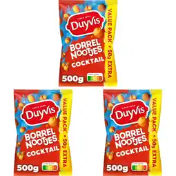 Albert Heijn Duyvis Borrelnootjes cocktail 3-pack aanbieding