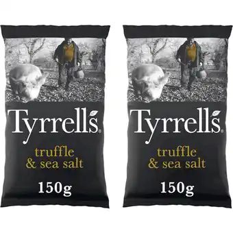 Albert Heijn Tyrrells Chips truffle & sea salt 2-pack aanbieding