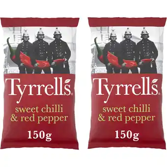 Albert Heijn Tyrrells Sweet chilli & red pepper 2-pack aanbieding