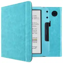 ANWB Imoshion Vegan Leather Case Kobo Libra Colour Lichtblauw aanbieding