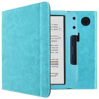ANWB Imoshion Vegan Leather Case Kobo Libra Colour Lichtblauw aanbieding