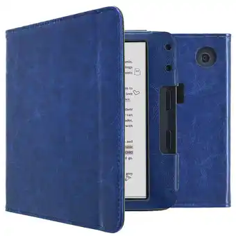 ANWB Imoshion Vegan Leather Case Kobo Libra Colour Donkerblauw aanbieding