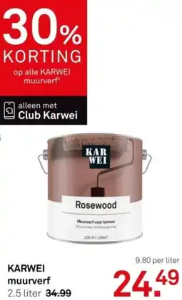 Karwei KARWEI muurverf aanbieding