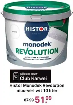 Karwei Histor Monodek Revolution muurverf wit aanbieding
