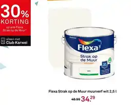Karwei Flexa Strak op de Muur muurverf wit aanbieding