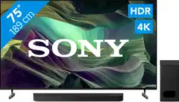 Coolblue Sony Bravia KD-75X85L (2023) + Sony Bravia Theatre Bar 6 Zwart aanbieding