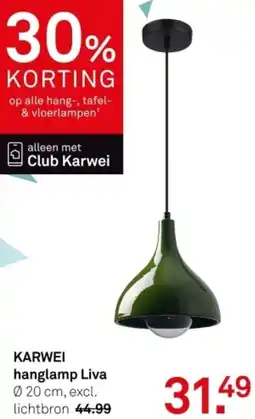 Karwei KARWEI hanglamp Liva aanbieding