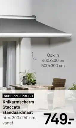 Karwei Knikarmscherm Staccato standaardmaat aanbieding