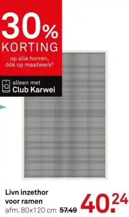 Karwei Livn inzethor voor ramen aanbieding