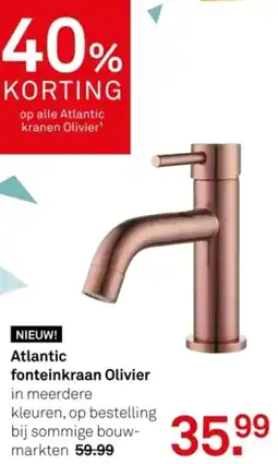 Karwei Atlantic fonteinkraan Olivier aanbieding