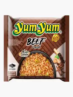 Flink Yum Yum Beef flavour instant noodles 60g aanbieding