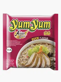 Flink Yum Yum Duck flavour instant noodles 60g aanbieding