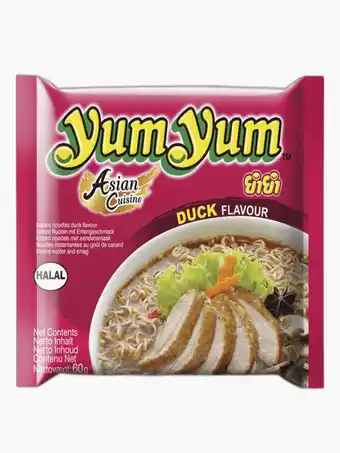 Flink Yum Yum Duck flavour instant noodles 60g aanbieding