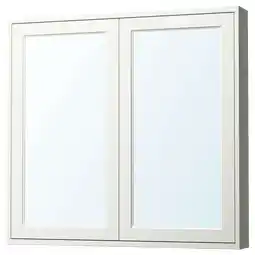 IKEA TÄnnforsen Spiegelkast met deuren, wit, 100x15x95 cm aanbieding