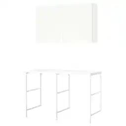 IKEA Enhet Opbergcombinatie, wit, 139x63.5x90.5 cm aanbieding