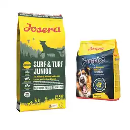 Zooplus 12,5 kg Josera droogvoer + 900 g Knuspies snacks gratis! aanbieding