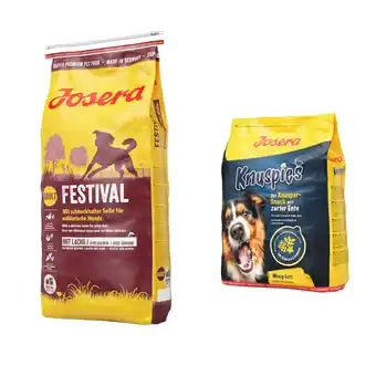 Zooplus 12,5 kg Josera droogvoer + 900 g Knuspies snacks gratis! aanbieding