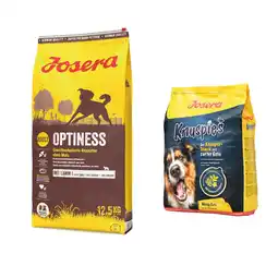 Zooplus 12,5 kg Josera droogvoer + 900 g Knuspies snacks gratis! aanbieding